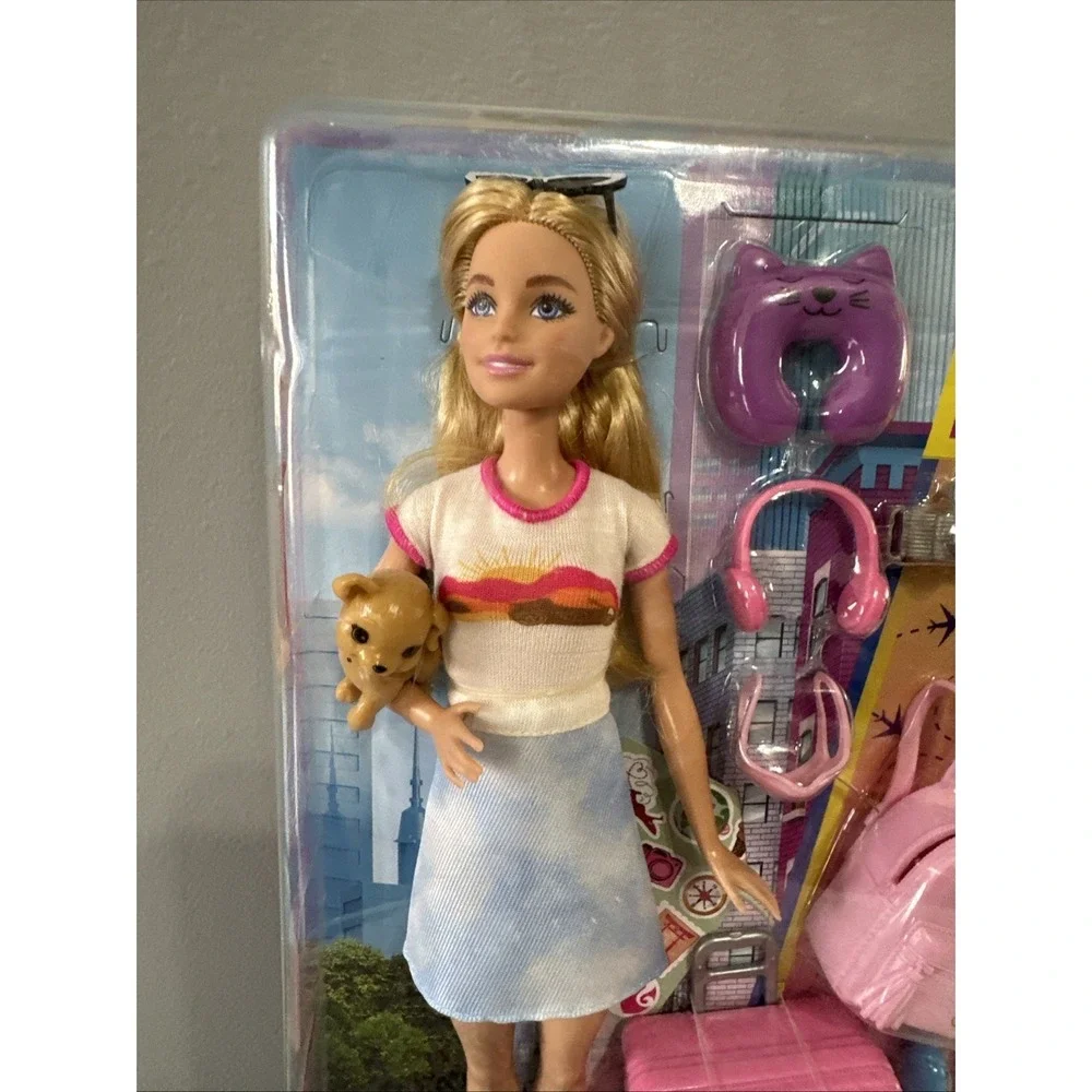 Barbie Doll Travel Set with Accessories and Puppy Doll Play Set NEW‎ IN BOX